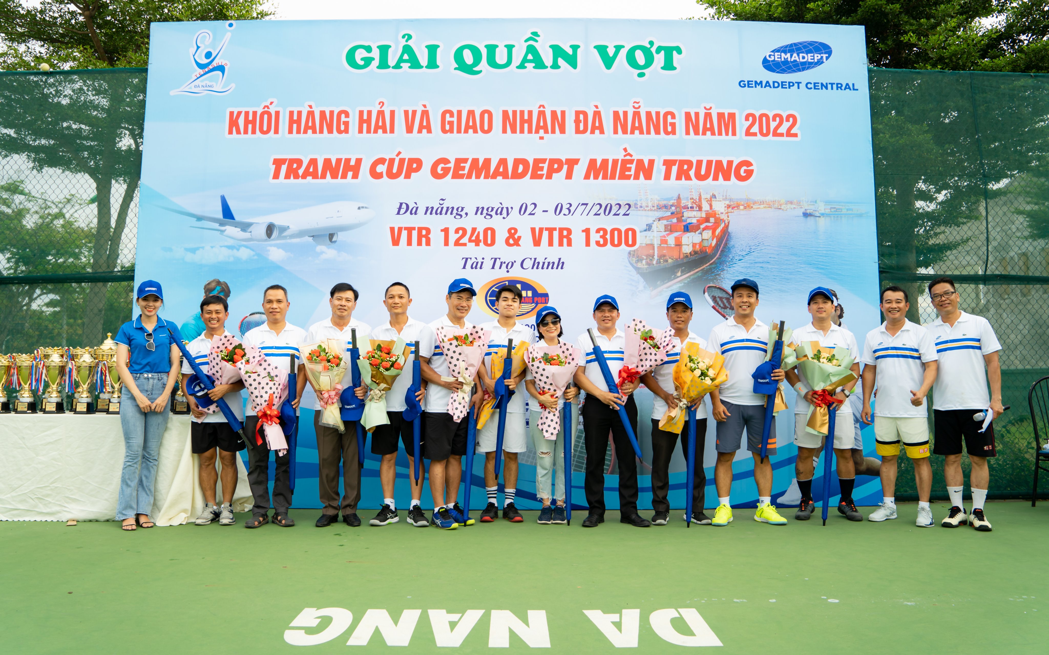 Gemadept Miền Trung tổ chức thành công Giải quần vợt Khối Hàng hải và Giao nhận Đà Nẵng 2022