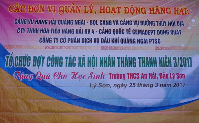 Hoạt động xã hội tại đảo Lý Sơn