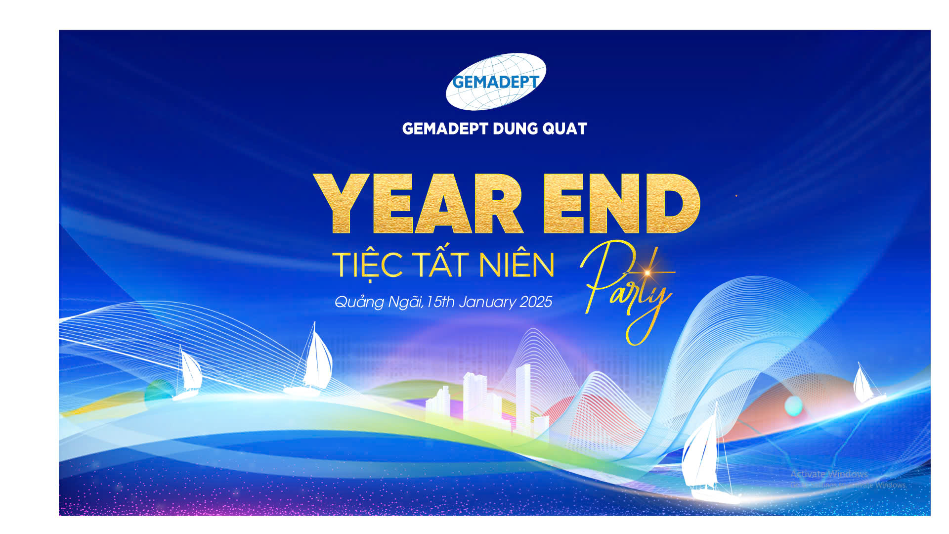 Gemadept Dung Quất tri ân quý khách hàng và CBNV trong tiệc tất niên cuối năm 2024