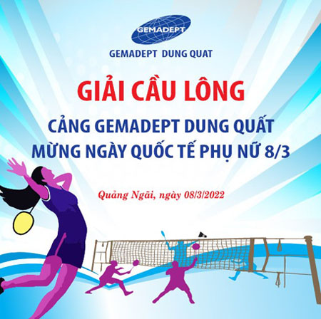 Cảng Dung Quất tổ chức Giải cầu lông – Chào mừng ngày Quốc tế Phụ nữ 8/3