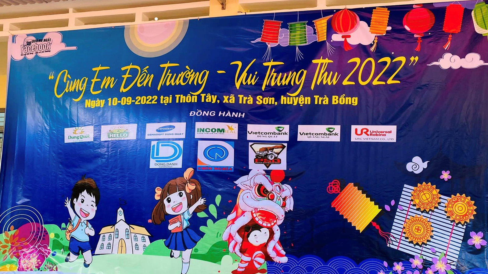 Gemadept Dung Quất đồng hành chương trình “Cùng em đến trường – Vui trung thu 2022″